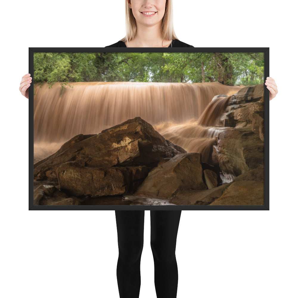 Silver Falls Overflowing Framed Matte