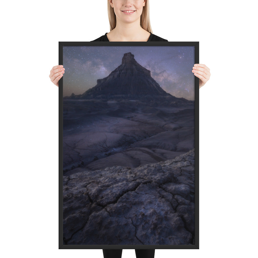 Factory Butte Night Framed Matte