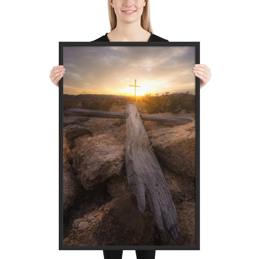 Terlingua Cemetery Sunset Framed Matte