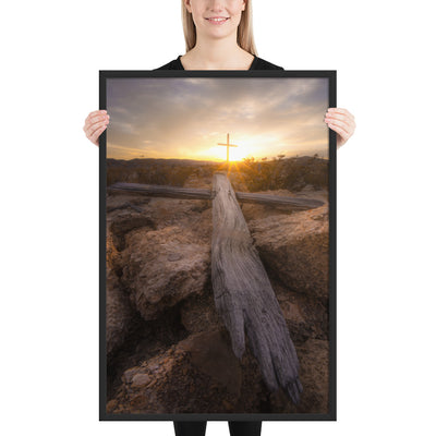 Terlingua Cemetery Sunset Framed Matte
