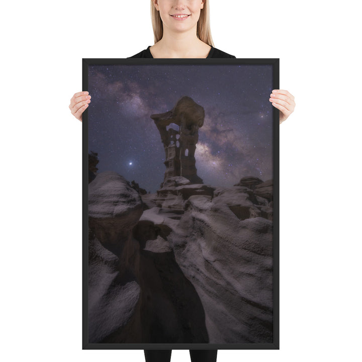 Alien Throne Night Framed Matte