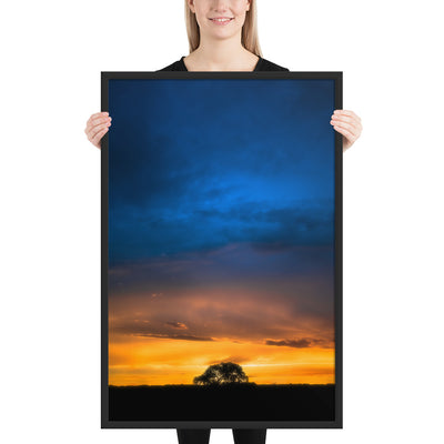 Texas Panhandle Sunset Framed Matte