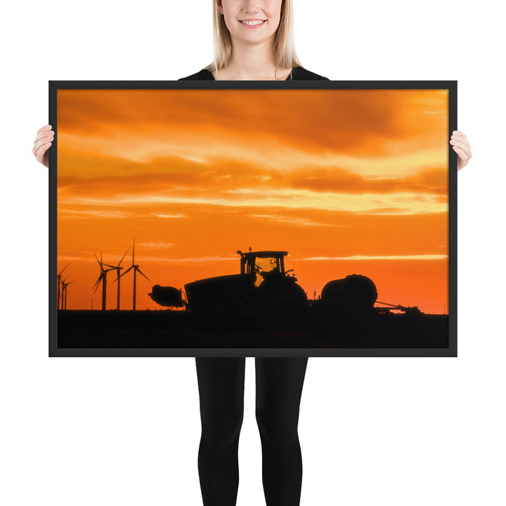 West Texas Tractor Framed Matte