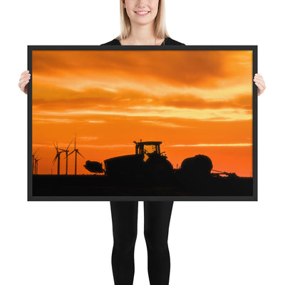 West Texas Tractor Framed Matte