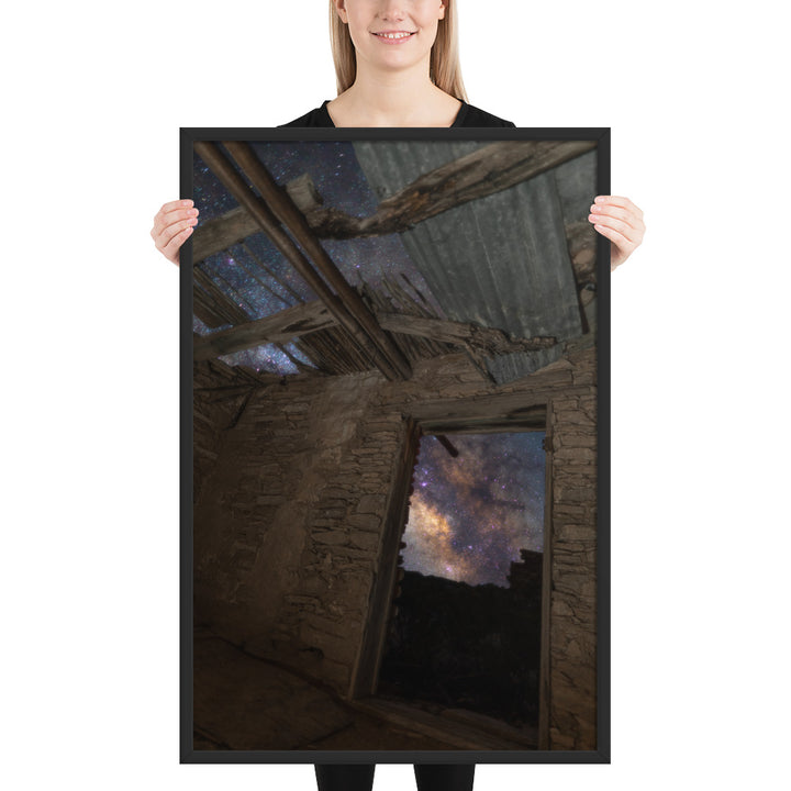 Terlingua Ruins Night Framed Matte