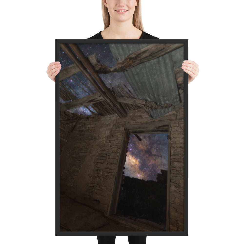 Terlingua Ruins Night Framed Matte