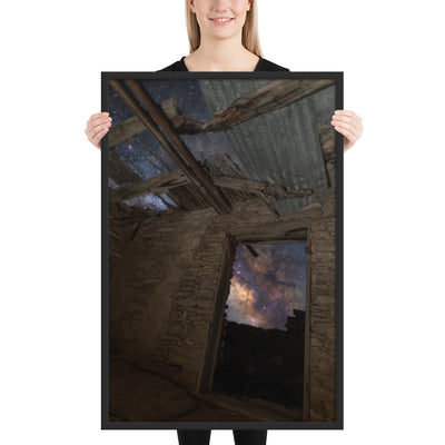 Terlingua Ruins Night Framed Matte