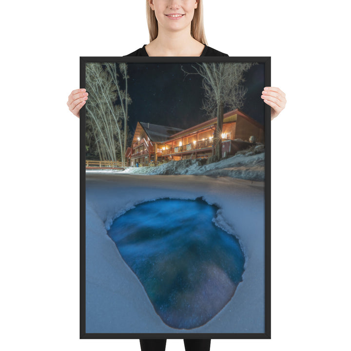 Sipapu Lodge Night Framed Matte
