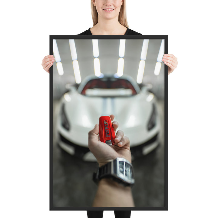 Ferrari 488 Pista Key Framed Matte