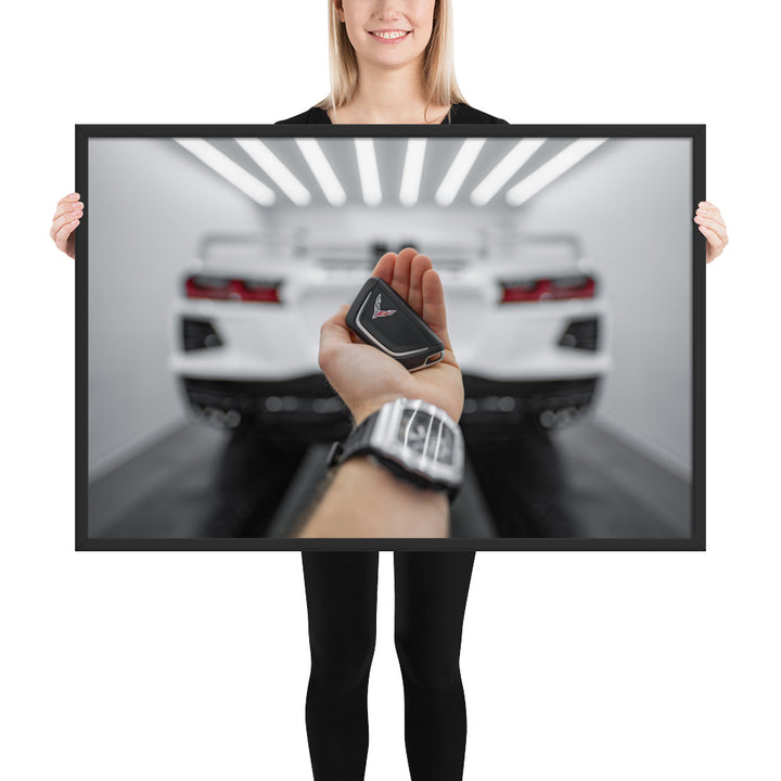 C8 Corvette Key Framed Matte