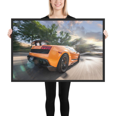 Lamborghini Gallardo Race Framed Matte