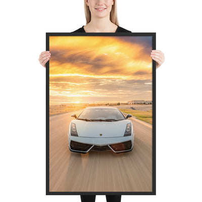 Lamborghini Gallardo Action Framed Matte