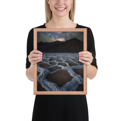 Badwater Basin Nightscape Framed Matte
