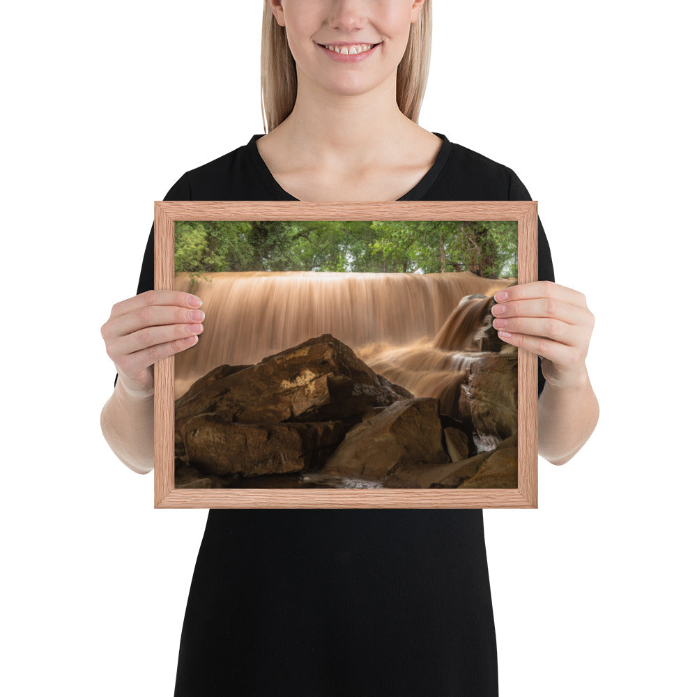 Silver Falls Overflowing Framed Matte
