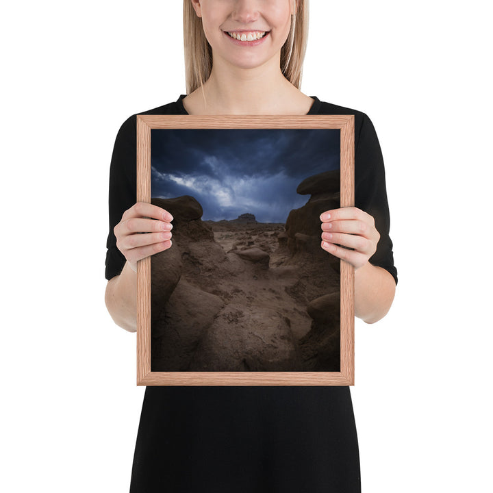 Goblin Valley Storm Framed Matte