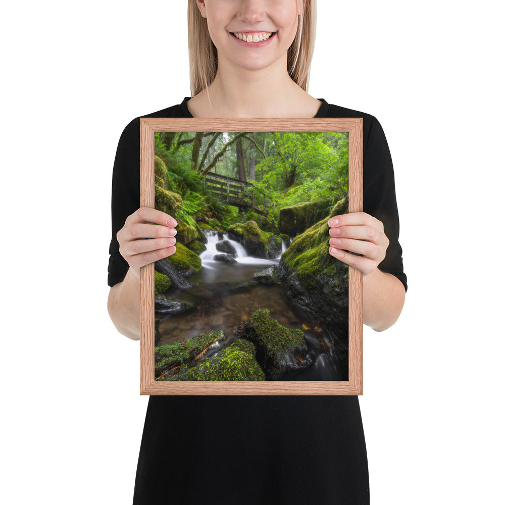 Oregon Fairy Garden Framed Matte