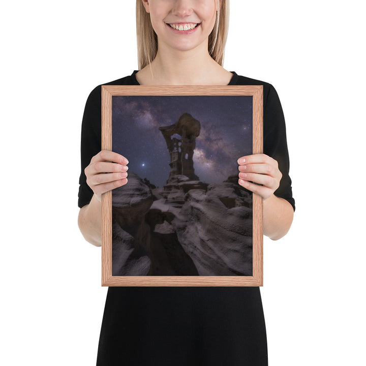 Alien Throne Night Framed Matte