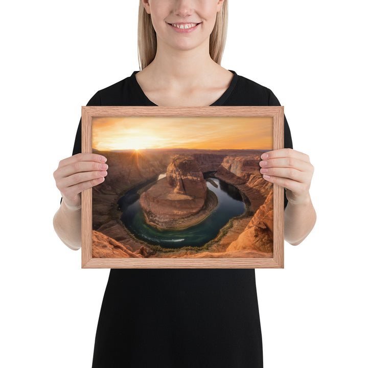 Horseshoe Bend Sunset Framed Matte