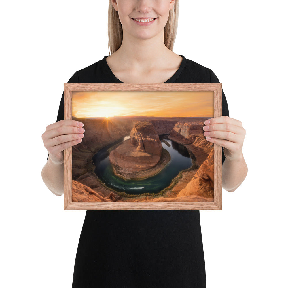 Horseshoe Bend Sunset Framed Matte