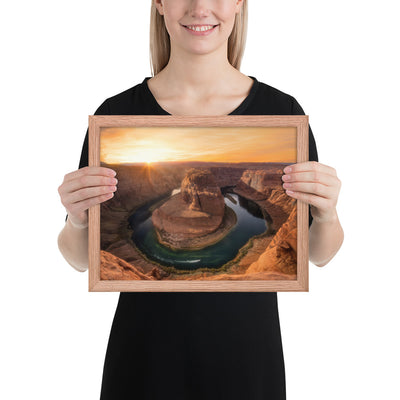 Horseshoe Bend Sunset Framed Matte