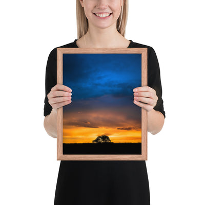 Texas Panhandle Sunset Framed Matte