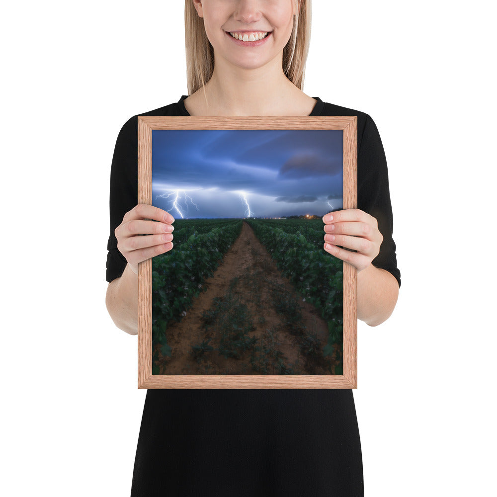 Cottonfield Lighting Storm Framed Matte