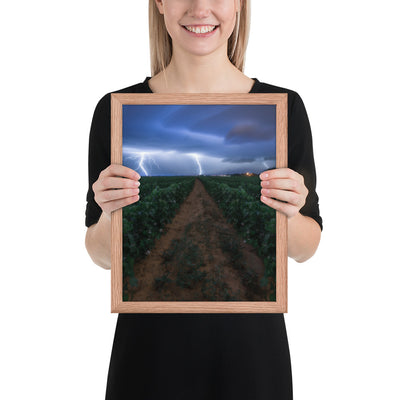 Cottonfield Lighting Storm Framed Matte