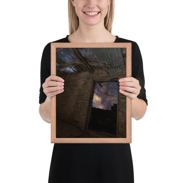 Terlingua Ruins Night Framed Matte