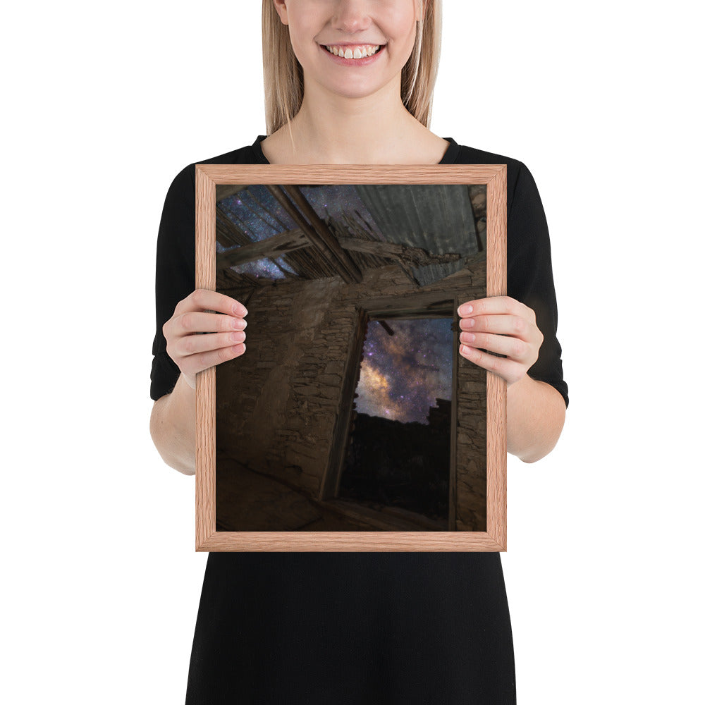 Terlingua Ruins Night Framed Matte