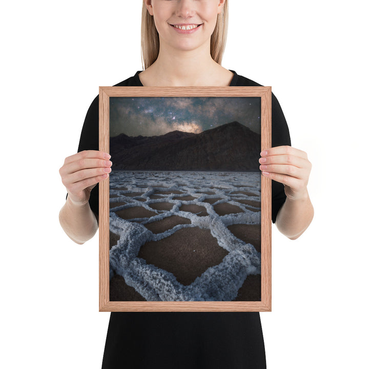 Badwater Basin Nightscape Framed Matte