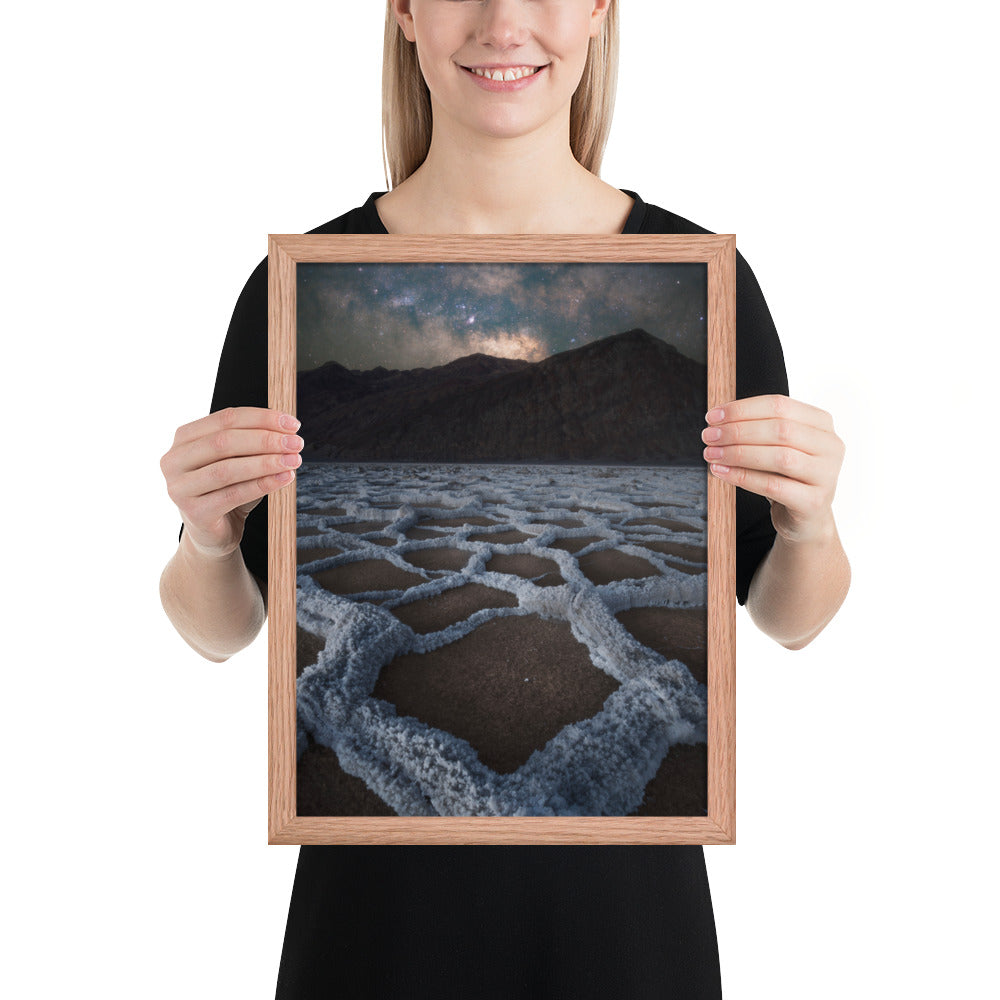 Badwater Basin Nightscape Framed Matte