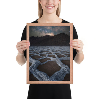 Badwater Basin Nightscape Framed Matte