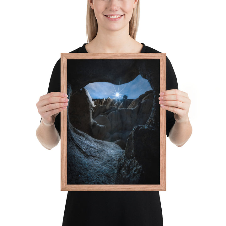 Joshua Tree Cave Framed Matte