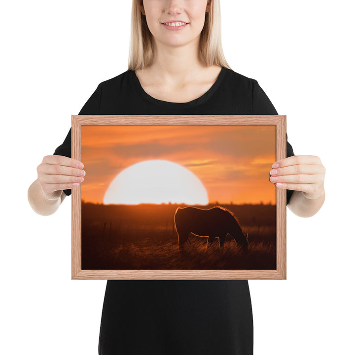 Llano Estacado Horse Framed Matte