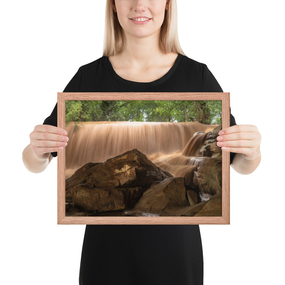 Silver Falls Overflowing Framed Matte