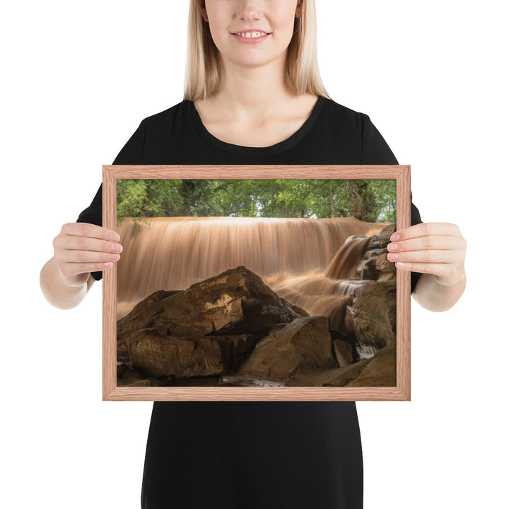 Silver Falls Overflowing Framed Matte