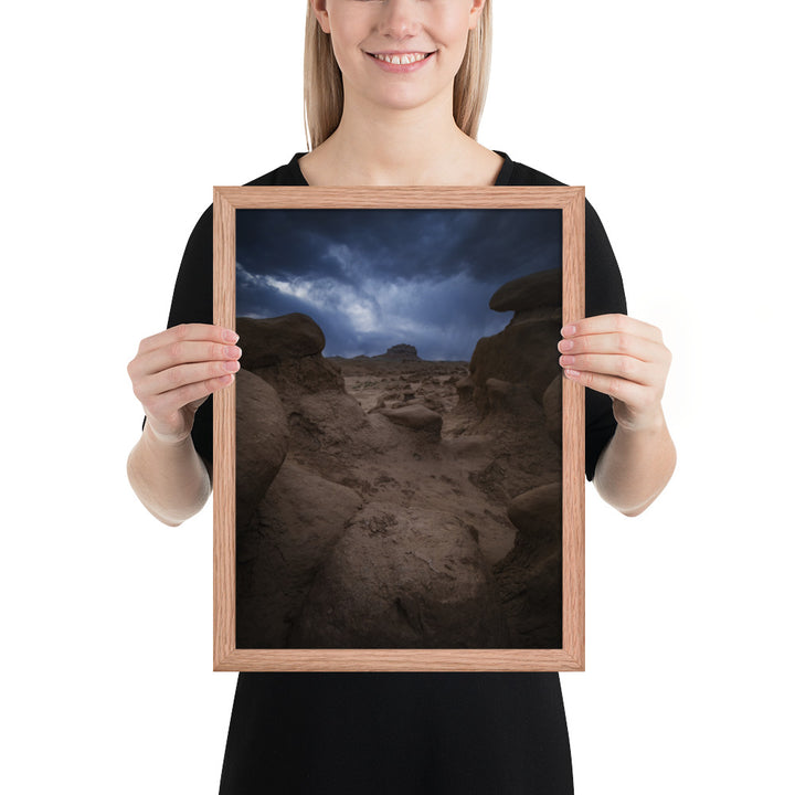 Goblin Valley Storm Framed Matte