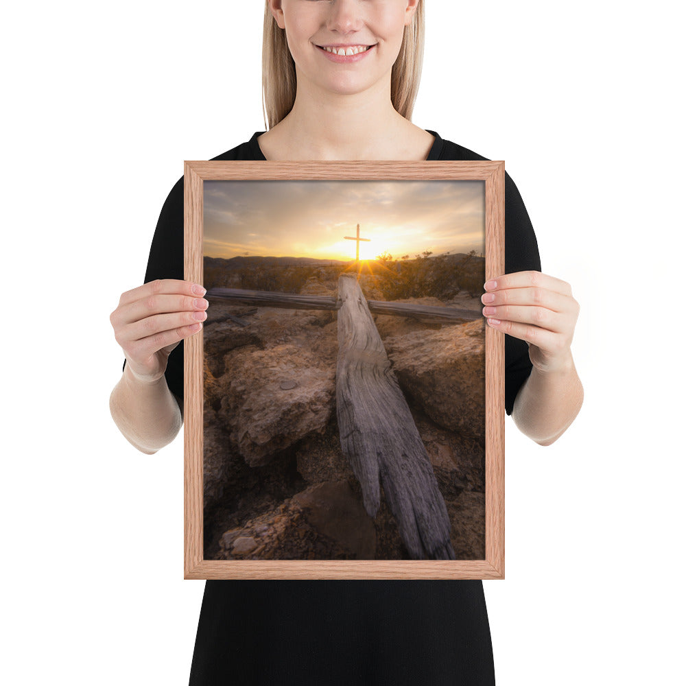 Terlingua Cemetery Sunset Framed Matte