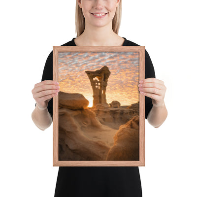 Alien Throne Sunset Framed Matte