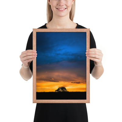 Texas Panhandle Sunset Framed Matte