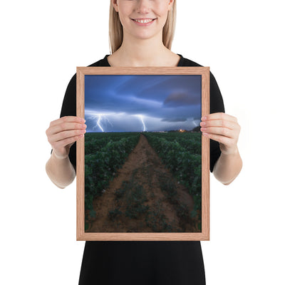 Cottonfield Lighting Storm Framed Matte