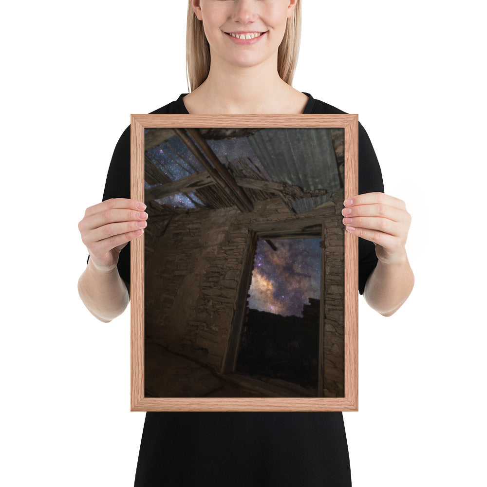 Terlingua Ruins Night Framed Matte