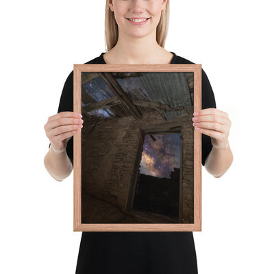 Terlingua Ruins Night Framed Matte