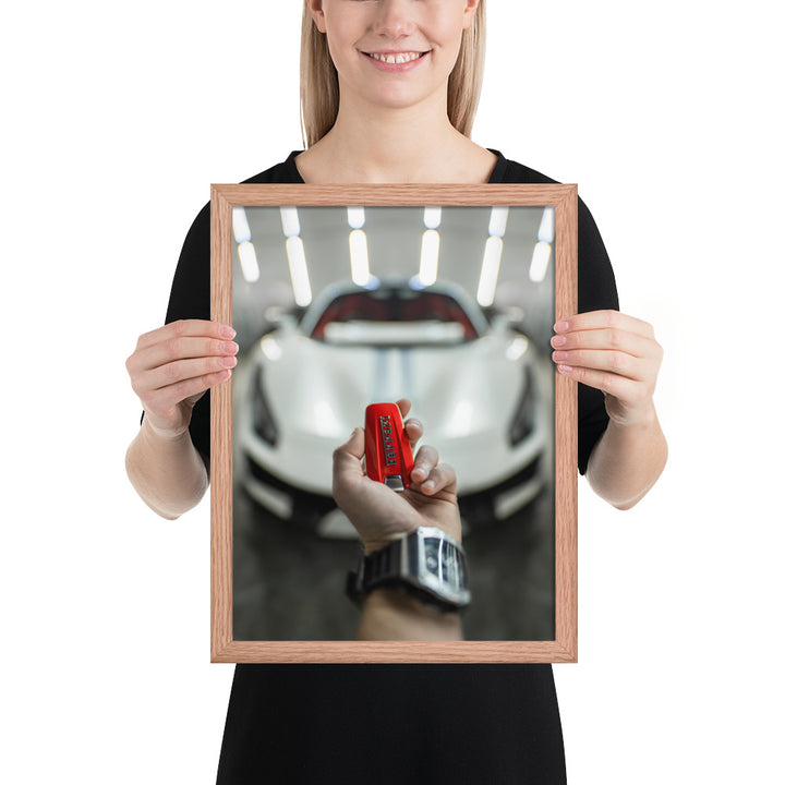 Ferrari 488 Pista Key Framed Matte