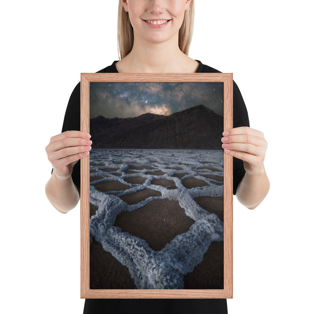 Badwater Basin Nightscape Framed Matte