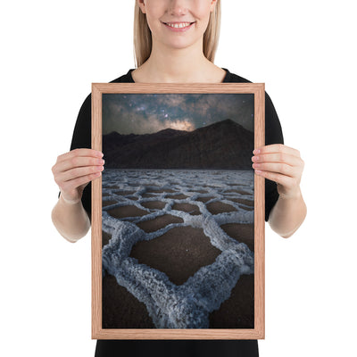 Badwater Basin Nightscape Framed Matte
