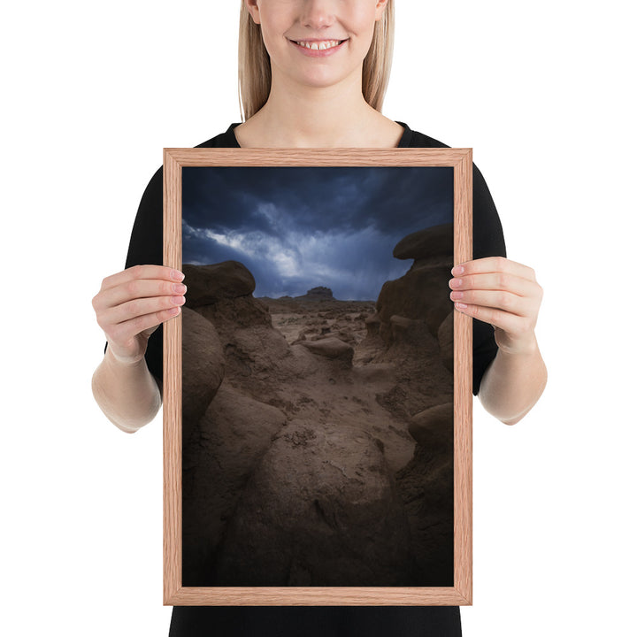 Goblin Valley Storm Framed Matte