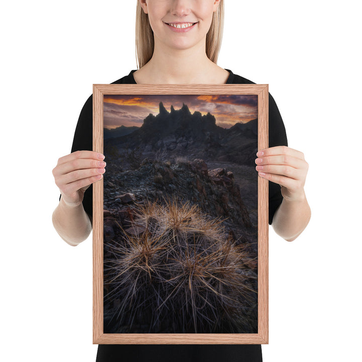 Mule Ears Sunrise Framed Matte