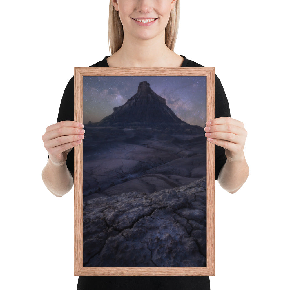 Factory Butte Night Framed Matte