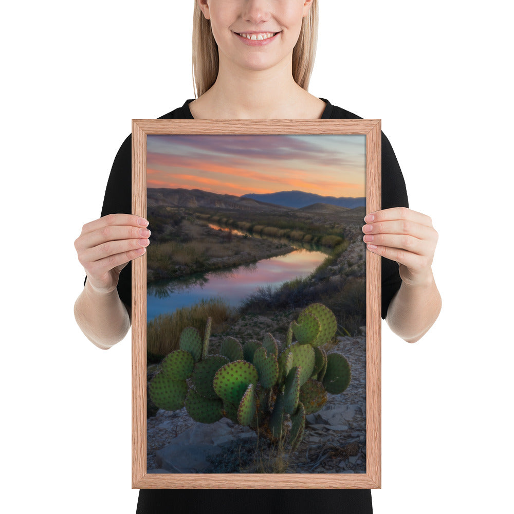 Rio Grande Sunset Framed Matte